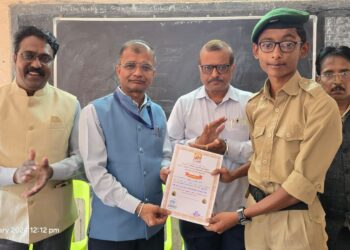 श्रीमती डी आर हायस्कूल येथे प्रधानमंत्री पदी बजरंग पवारची नियुक्ती