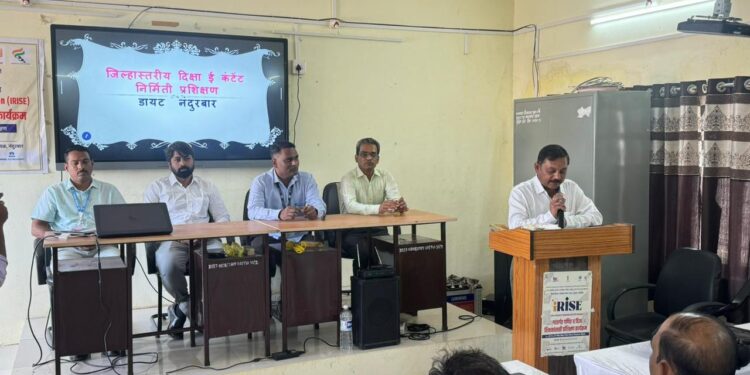 नंदुरबारच्या ई – कंटेंट निर्मिती कार्यशाळेत शिक्षकांचा सहभाग