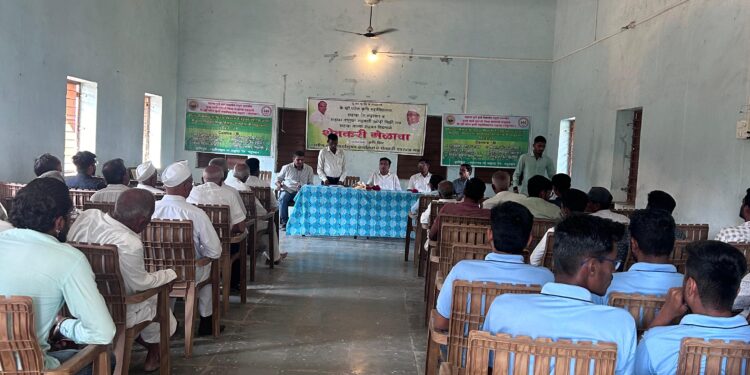 के.व्ही.पटेल कृषी महाविद्यालयाच्या कृषिदूतांकडून म्हसावद येथे शेतकरी बांधवांना मार्गदर्शन