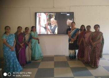 शहादा तालुका भाजपा महिला मोर्चाचा नारी शक्ती वंदन कार्यक्रमात सहभाग