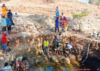 कात्री ग्रामपंचायत अंतर्गत गाव-पाड्यांवर ३० विहिरींच्या कामाला सुरुवात