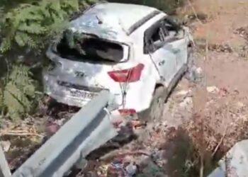 वाहन उलटल्याने मंडळाधिकाऱ्याचा जागीच मृत्यू,  नायब तहसीलदारासह एक जण जखमी