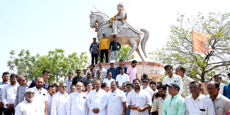 वीर शिरोमणी महाराणा प्रतापसिंह यांना नंदनगरीत जयंतीनिमित्त अभिवादन