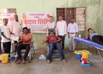 संत भीमा भोई जयंती निमित्त नंदुरबारात रक्तदान शिबिरास प्रतिसाद