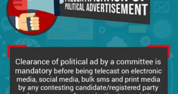 प्रिंट मीडियात दिल्या जाणाऱ्या राजकीय जाहिरातींचे पूर्व प्रमाणीकरण बंधनकारक -जिल्हाधिकारी मनीषा खत्री