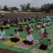 विश्वयोग दिनानिमित्त नंदनगरीत भव्य योग शिबिरास उत्स्फूर्त प्रतिसाद
