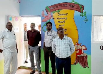भालेर येथील फ्युचर स्टेप इंग्लिश मीडियम स्कूल   तपासणीसाठी शिक्षणाधिकारी यांची भेट