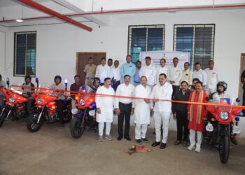 राज्यात आपत्कालीन फायर बाईकचे प्रथमच नंदुरबारमध्ये वितरण