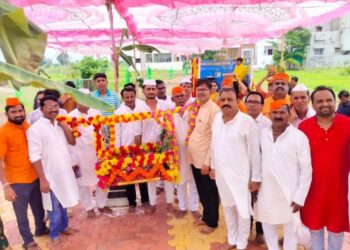 सिटी पार्क येथे आषाढी एकादशी निमित्त काढण्यात आली दिंडी