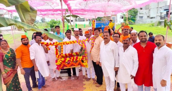 सिटी पार्क येथे आषाढी एकादशी निमित्त काढण्यात आली दिंडी