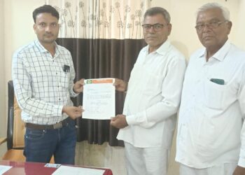 उकाई धरणाचे  राखीव 5 टक्के टीएमसी पाणी नंदुरबार तालुक्यातील गावांना मिळावे,भाजपा किसान मोर्चाची मागणी