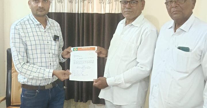 उकाई धरणाचे  राखीव 5 टक्के टीएमसी पाणी नंदुरबार तालुक्यातील गावांना मिळावे,भाजपा किसान मोर्चाची मागणी