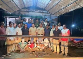 अंधश्रद्धे पोटी बिबट्याची कातडी विक्री करणाऱ्या चौघांना अटक