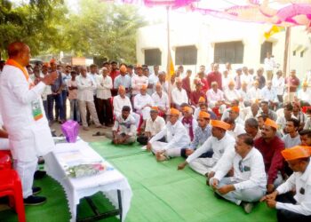 भालेर येथे डॉ.विजयकुमार गावित यांच्या प्रचारार्थ काढली प्रचाररॅली