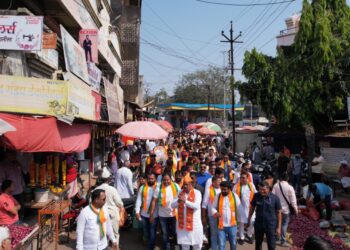 डॉ.विजयकुमार गावित यांच्या झंजावाती प्रचार फेरीने नंदुरबार शहरात बनले भाजपा महायुतीमय वातावरण