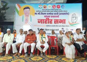 महाविकास आघाडीचे उमेदवार किरण तडवींच्या प्रचारार्थ कॉर्नर सभांच्या सपाटा