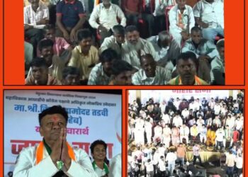 प्रकाशा येथे काँग्रेसचे उमेदवार किरण तडवी यांच्या सभेला मोठा प्रतिसाद