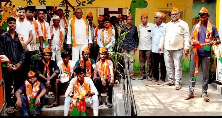 नगाव येथील युवकांचा भाजपात प्रवेश