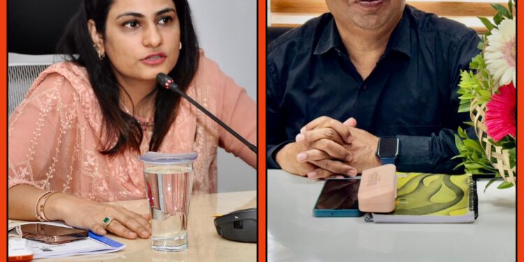 राष्ट्रीय मतदार दिनानिमित्त नंदुरबारच्या तत्कालीन जिल्हाधिकारी मनीषा खत्री व उपजिल्हाधिकारी महेश चौधरी यांना पुरस्कार जाहीर