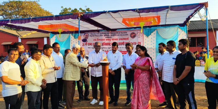 राज्य शुटींगबॉल स्पर्धेचे नंदुरबारात उद्घाटन, राज्यभरातून ४५ संघाचा सहभाग