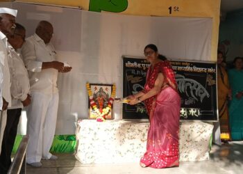 भालेर येथील श्रीमती के.पी. पाटील महाविद्यालयात शिवजयंती उत्साहात साजरी