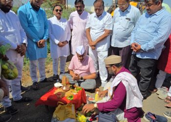 शहादा येथे 70 एकर जागेत पंडित प्रदीप मिश्रा यांची कथा, एक एप्रिल पासून श्री शिवमहापुराण कथेचे आयोजन,मंडपाचे झाले भूमिपूजन