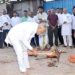 विविध कार्यकारी सोसायटीच्या नूतन इमारतीचे माजी आमदार चंद्रकांत रघुवंशी यांच्या हस्ते भूमिपूजन