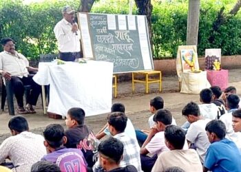 के.डी.गावीत सैनिकी विद्यालयात छत्रपती शाहूमहाराज जयंती उत्साहात साजरी