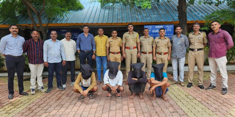 नवापुर येथे एटीएम फोडुन चोरीचा प्रयत्न करणाऱ्या सहा जणांना पोलिसांनी केली अटक
