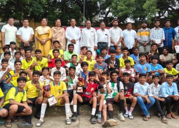 विजय क्रीडा गौरव महोत्सव समिती आयोजित रस्सीखेच, फुटबॉल आणि लंगडी स्पर्धांमधील विजेत्यांना पारितोषिक वितरण