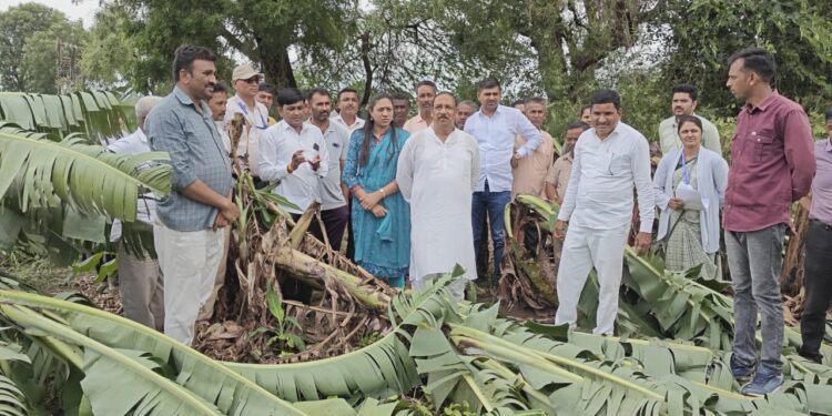 आ.डॉ. विजयकुमार गावित यांनी पाठपुरावा केल्याने नंदुरबार जिल्ह्यातील सर्व तालुक्यांचा अतिवृष्टीग्रस्त तालुक्यांमध्ये समावेश