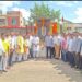 नगरपरिषद योजनेंतर्गत अंधारे चौकात तुळशी वृंदावन शिल्पाचे लोकार्पण