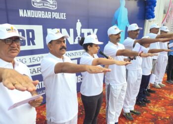 एकतेचा दौडने लोहपुरुषांना नंदुरबारकरांचा सलाम