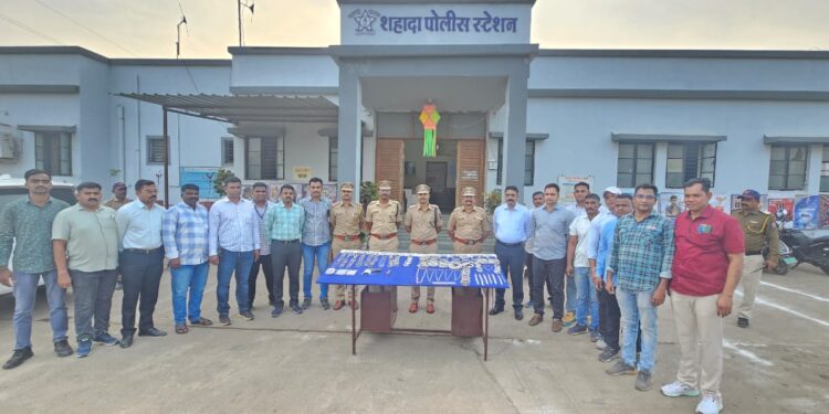 शहादा येथील सराफाला लुटणाऱ्या 11 जणांना अटक,39 लाखांचा मुद्देमाल जप्त