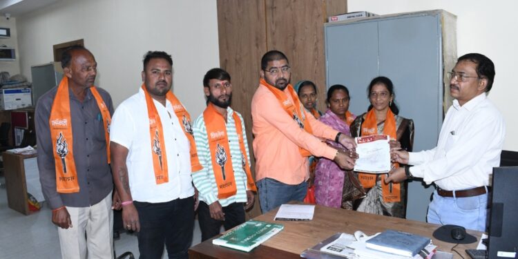 नंदुरबार शहरातील वाढीव व अतिरिक्त घरपट्टीची सक्ती रद्द करा ,उबाठा गटाची मागणी