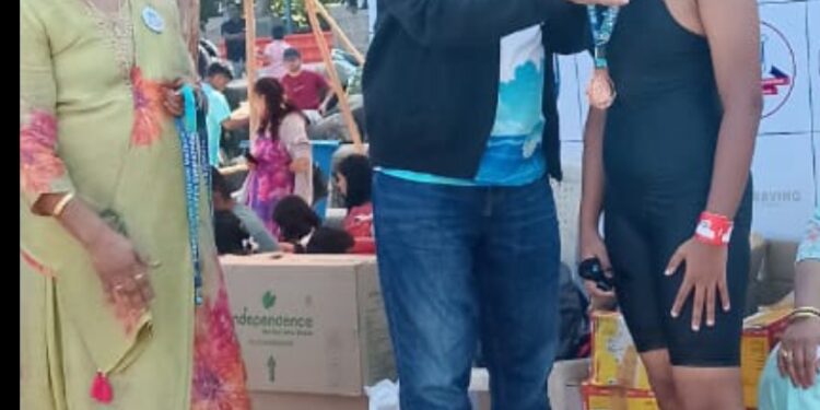 समुद्रावर नंदनगरीचा ठसा! दहा किमी सागरी जलतरणात देव राजपूत राज्यात आठवा