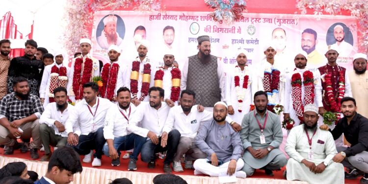 सामूहिक विवाह सोहळ्यात ९ जोडप्याचा निकाहा