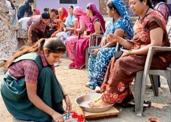 भालेर येथे मातृ-पितृ पूजन दिवस उत्साहात; संस्कार आणि कृतज्ञतेचा त्रिवेणी संगम