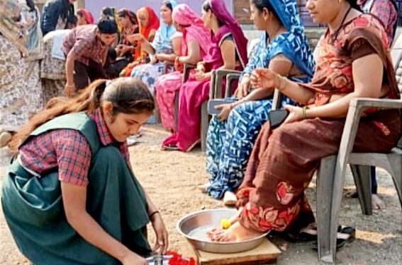 भालेर येथे मातृ-पितृ पूजन दिवस उत्साहात; संस्कार आणि कृतज्ञतेचा त्रिवेणी संगम