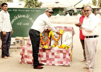 सैनिकी विद्यालयात शिवजयंती साजरी