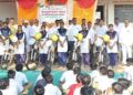 भादवड विद्यालयात मानव विकास मिशन अंतर्गत सायकलींचे वाटप