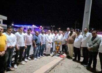 तीन प्रमुख चौक उजळले; आ.चंद्रकांत रघुवंशी यांच्या हस्ते हायमस्ट लाईटचे लोकार्पण