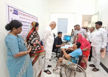 दिव्यांगांच्या सहाय्यक उपकरण वाटपासाठी आरोग्य तपासणी शिबिराला सुरुवात, आ.चंद्रकांत रघुवंशींच्या हस्ते उद्घाटन