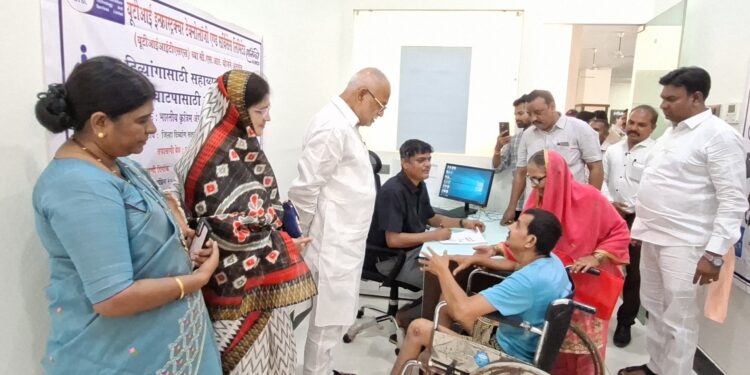 दिव्यांगांच्या सहाय्यक उपकरण वाटपासाठी आरोग्य तपासणी शिबिराला सुरुवात, आ.चंद्रकांत रघुवंशींच्या हस्ते उद्घाटन