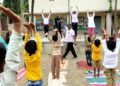 नांदरखे येथे आंतरराष्ट्रीय योग दिवस साजरा