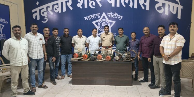 पाण्याच्या मोटारी चोरणारा सराईत चोरटा जेरबंद; चोरीच्या सात मोटारी हस्तगत