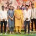 भगवान एकलव्य यांच्या पुतळ्याचे डॉ. हिना गावित यांच्या हस्ते अनावरण