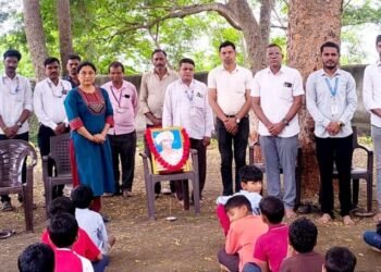 नांदर्खे येथे जागतिक आदिवासी दिवस साजरा