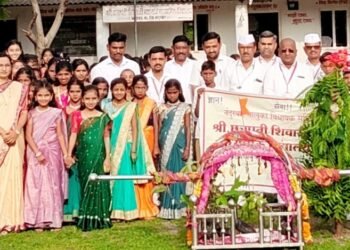 कोपर्ली येथील इंदाणी विद्यालयात जागतिक आदिवासी गौरव दिन उत्साहात साजरा